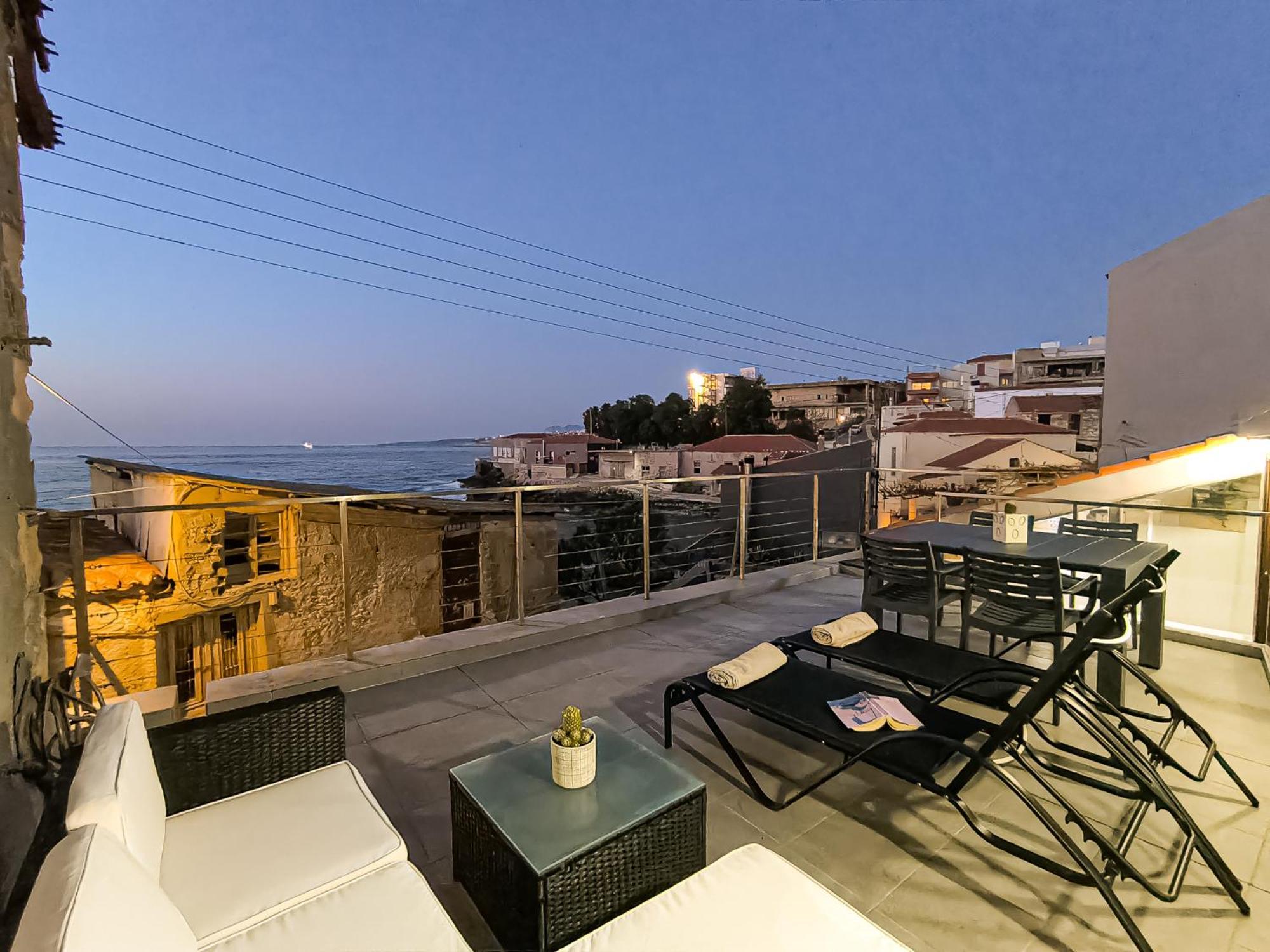 Charming Old Tannery House With Spacious Veranda And Stunning Sea View! Chania  Luaran gambar
