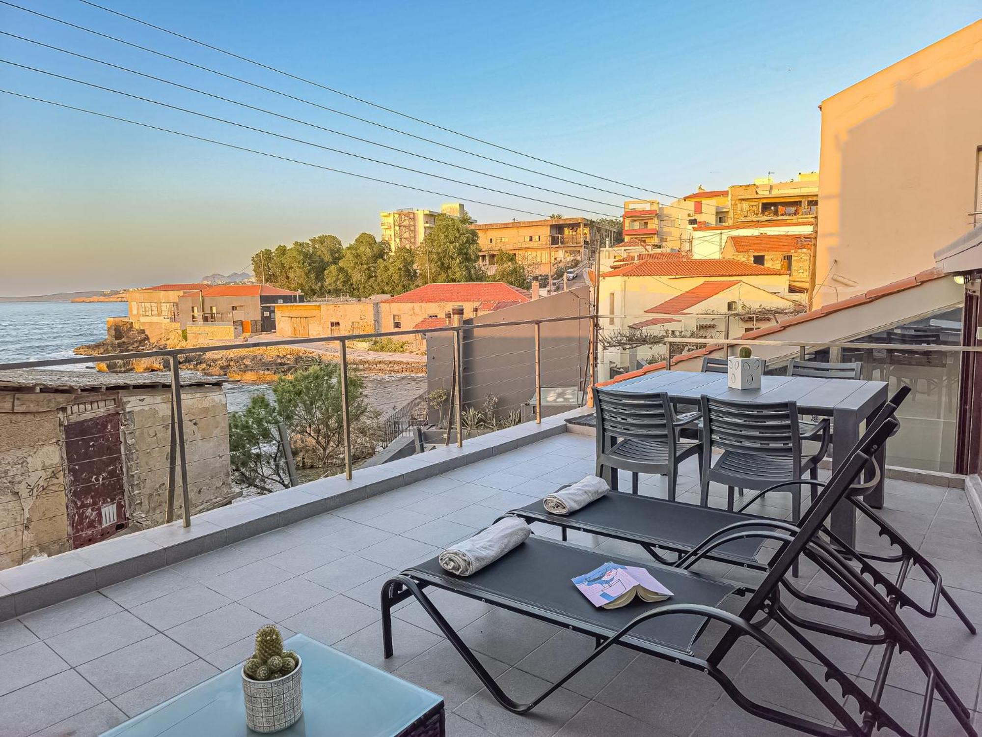 Charming Old Tannery House With Spacious Veranda And Stunning Sea View! Chania  Luaran gambar